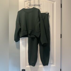 Abercrombie & Fitch YPB neoKNIT Jogger Set - Hunter Green